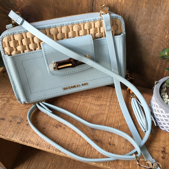 Spartina 449 Cross body multi-phone bamboo/leather - Picture 11 of 12
